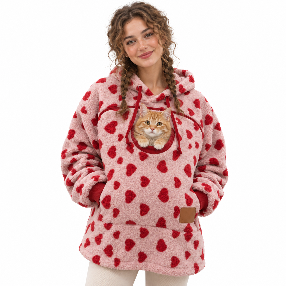 Red Hearts hoodie