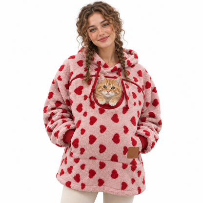 Red Hearts hoodie